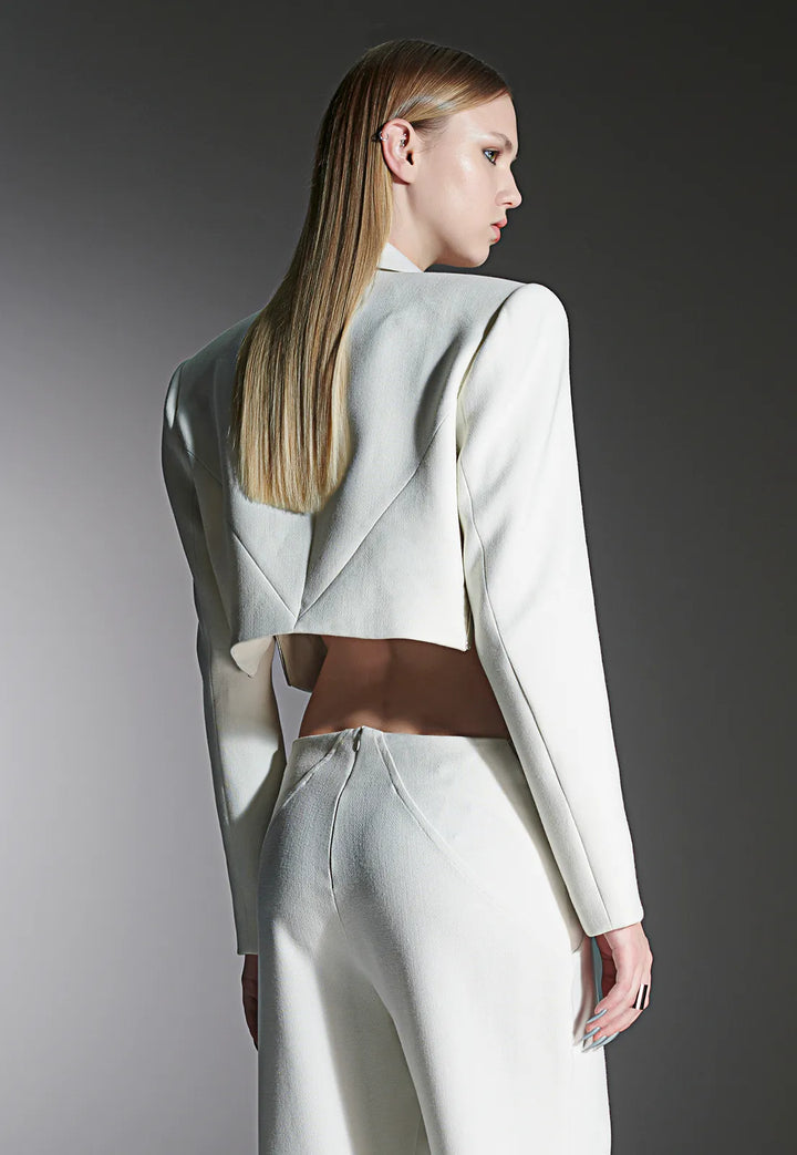 Delta Caos Cropped Metal Blazer