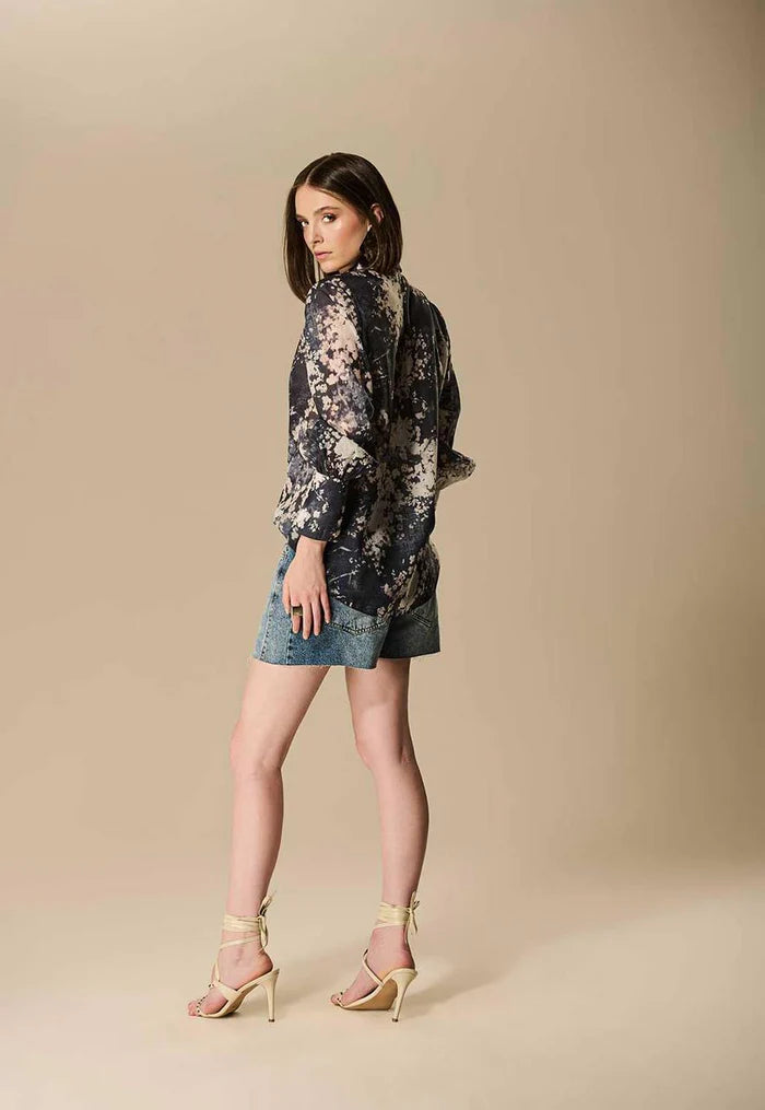 Camisa Organza Essence Blue