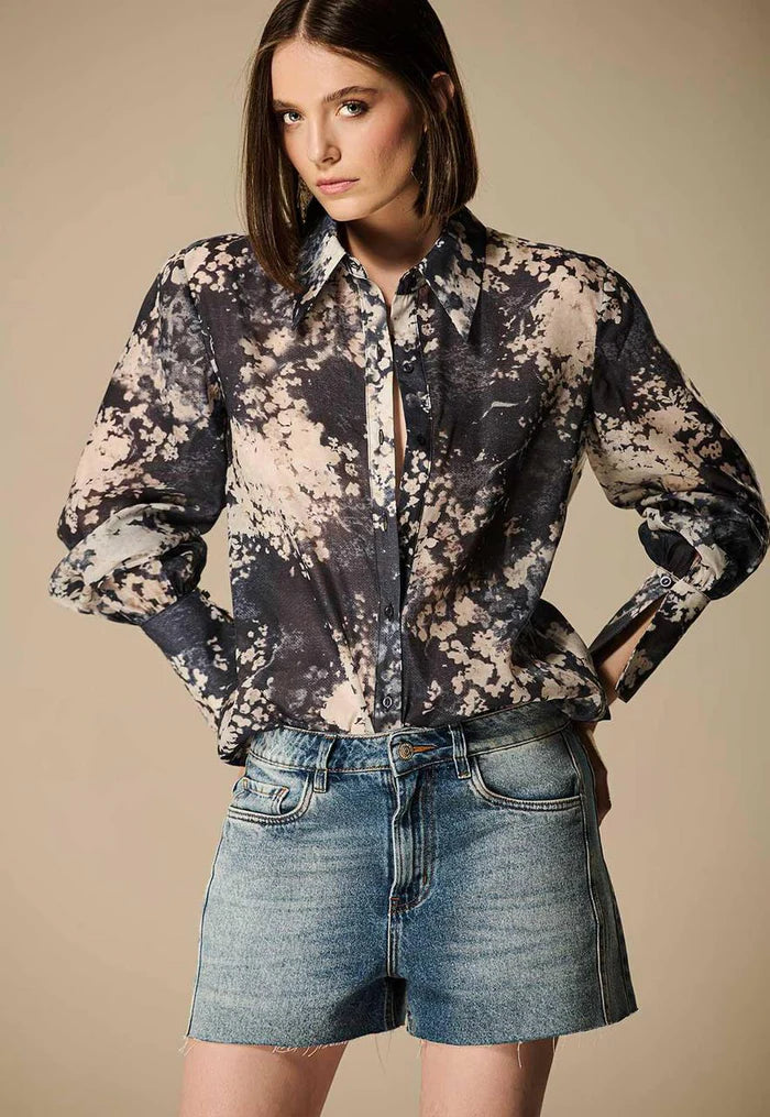 Camisa Organza Essence Blue