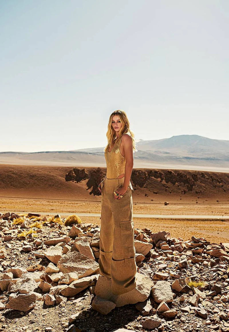 Calça Cargo Cinto Passante