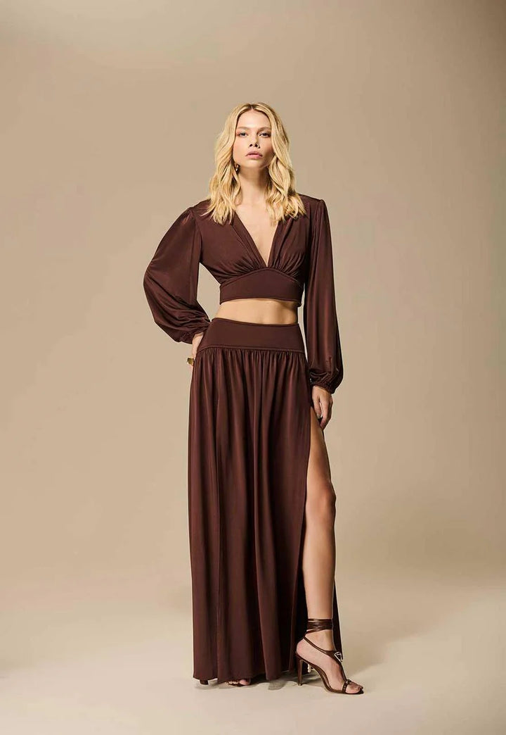 Conjunto Blusa+Saia Pala Prene