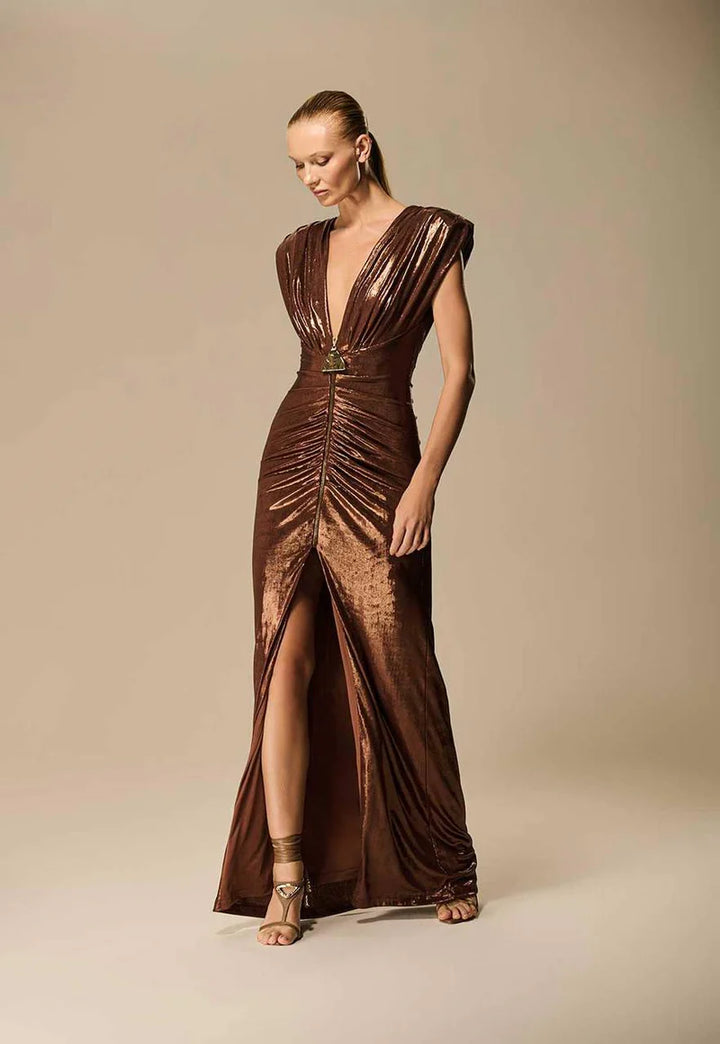 Vestido Longo Franzido