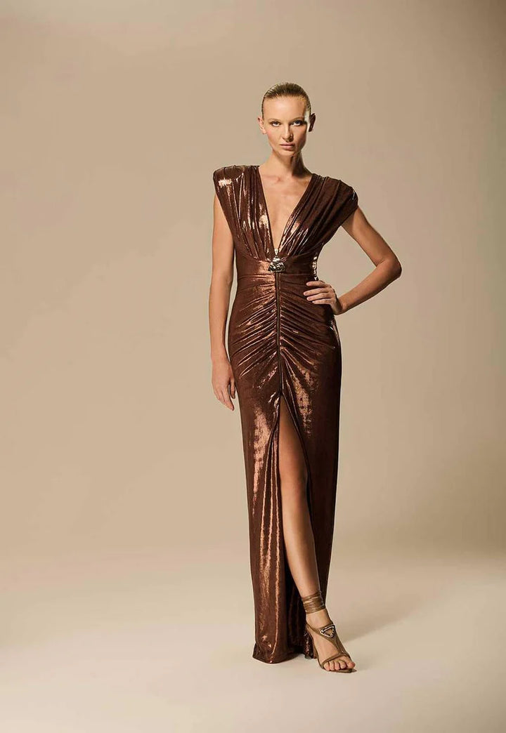 Vestido Longo Franzido