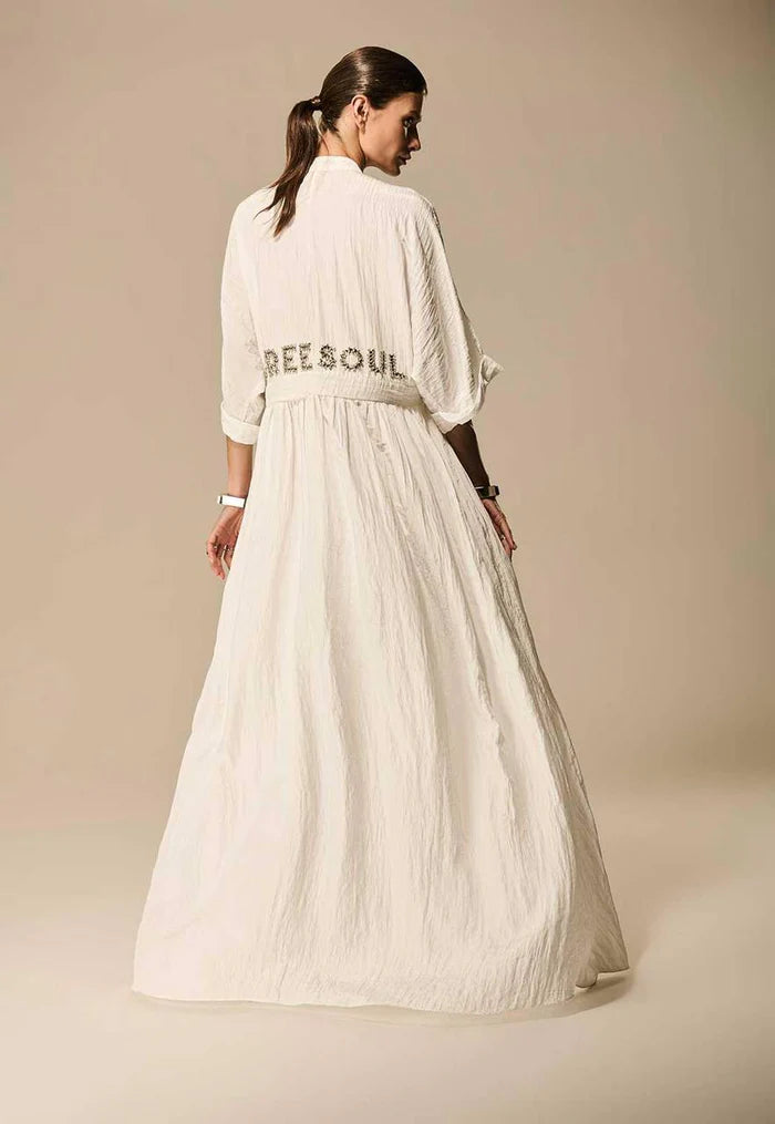 Jaqueta Longa Bordado Free Soul