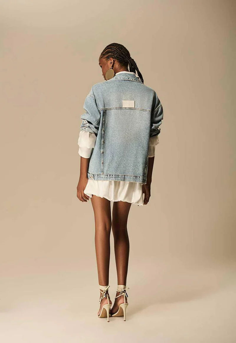 Jaqueta Jeans Over Estrela