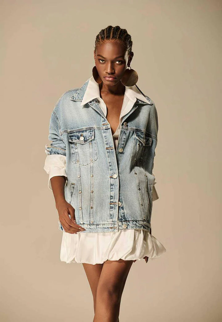 Jaqueta Jeans Over Estrela