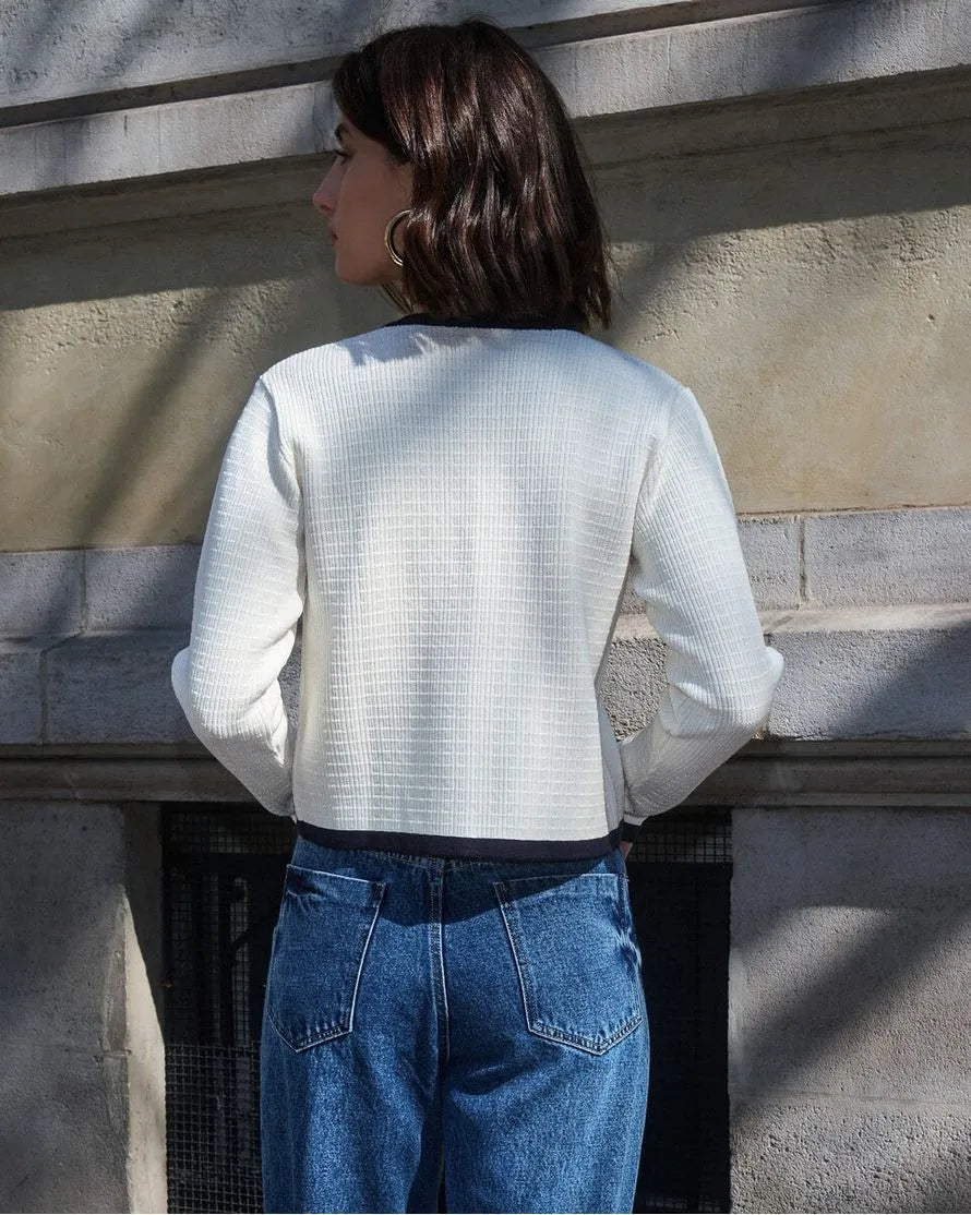 Knit Cardigan with Ties