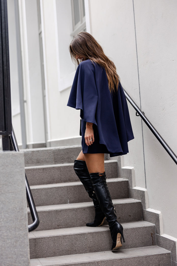 Conjunto Vestido Curto+Sobreposição Anne Fernandes