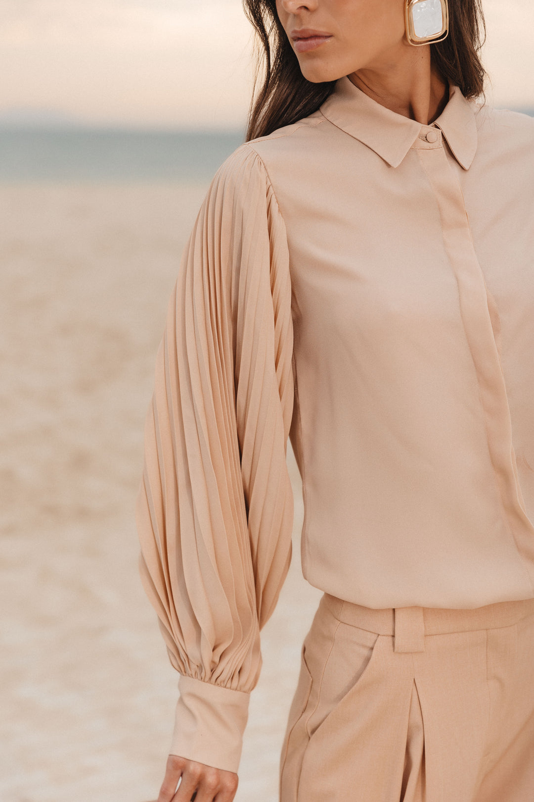 Anne Fernandes Pleated Shirt
