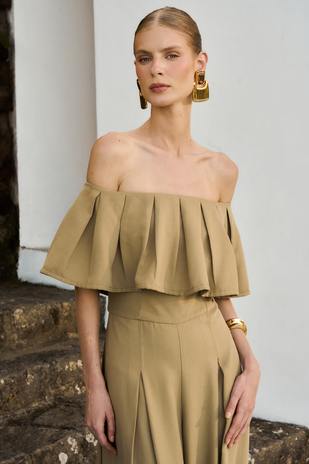 Pleated Jumpsuit