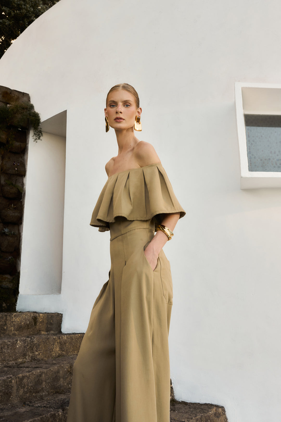 Pleated Jumpsuit