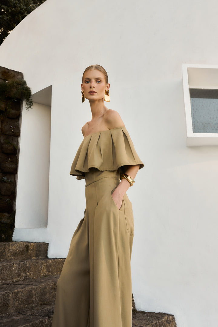 Pleated Jumpsuit