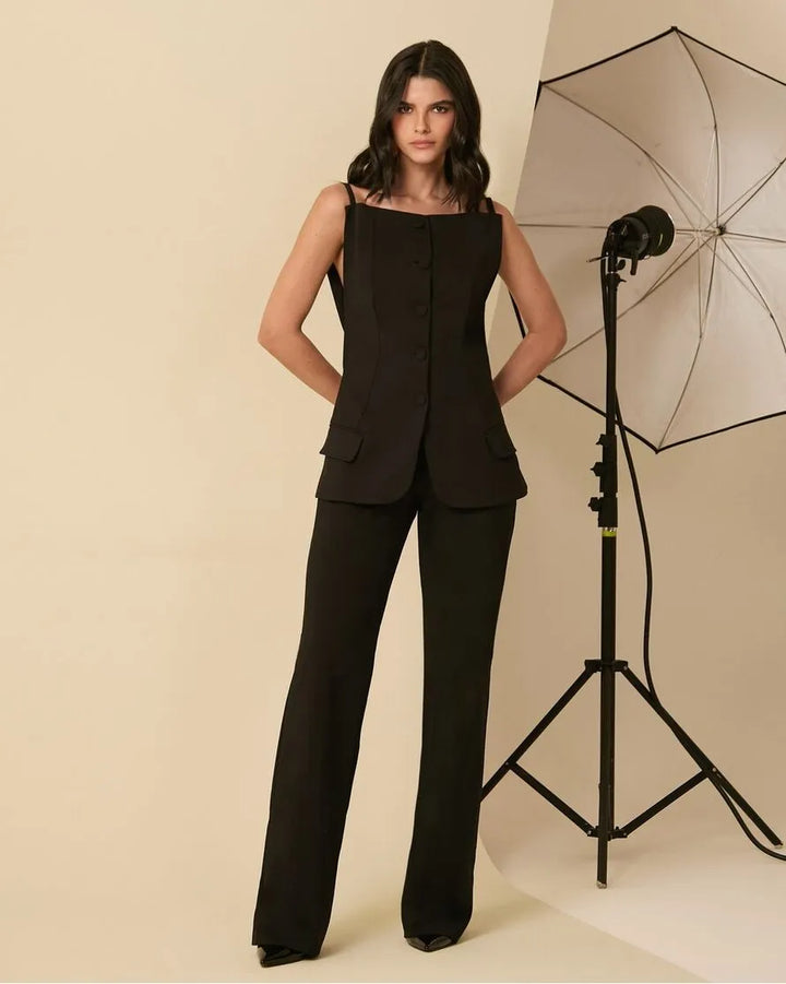 Conjunto Alfaiataria Blusa+Calça