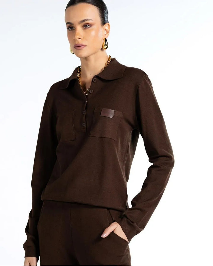 Conjunto Tricot Camisa Polo+Calça