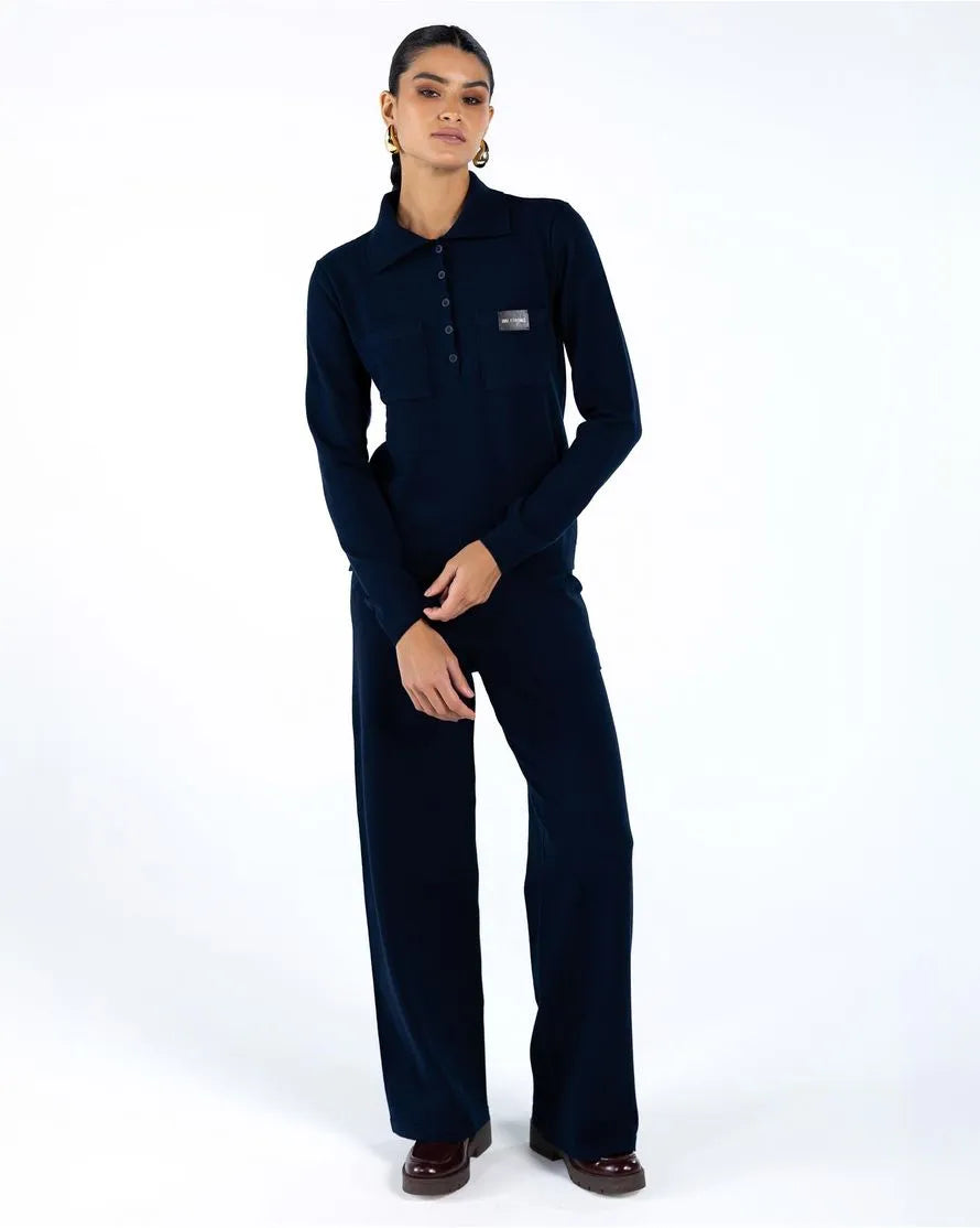 Conjunto Tricot Camisa Polo+Calça