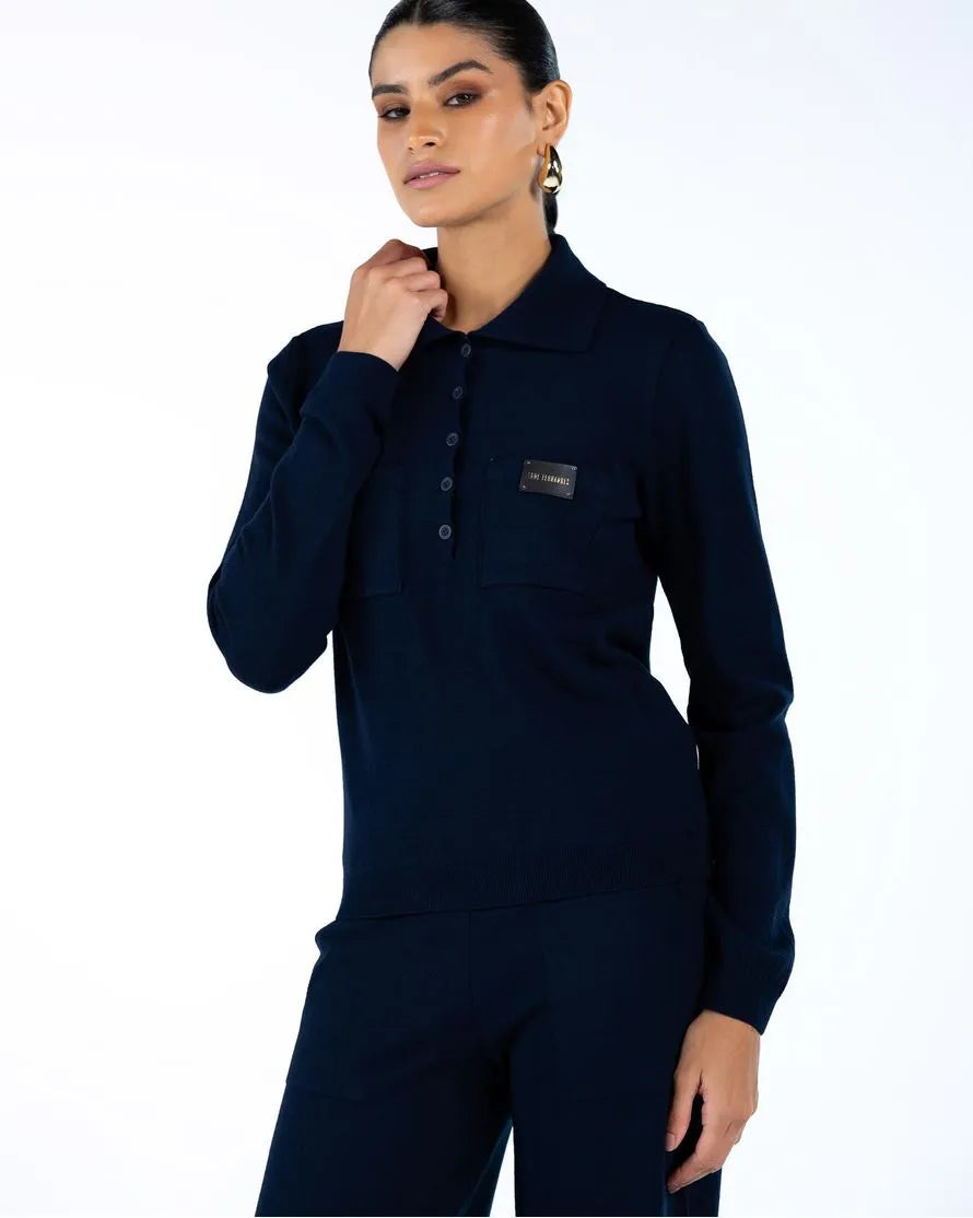 Conjunto Tricot Camisa Polo+Calça