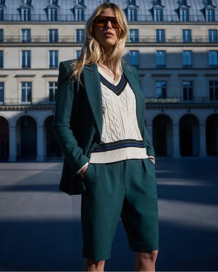 Blazer and Bermuda shorts set