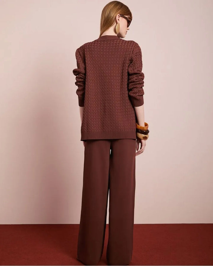 Conjunto Tricot Macacão+Casaqueto