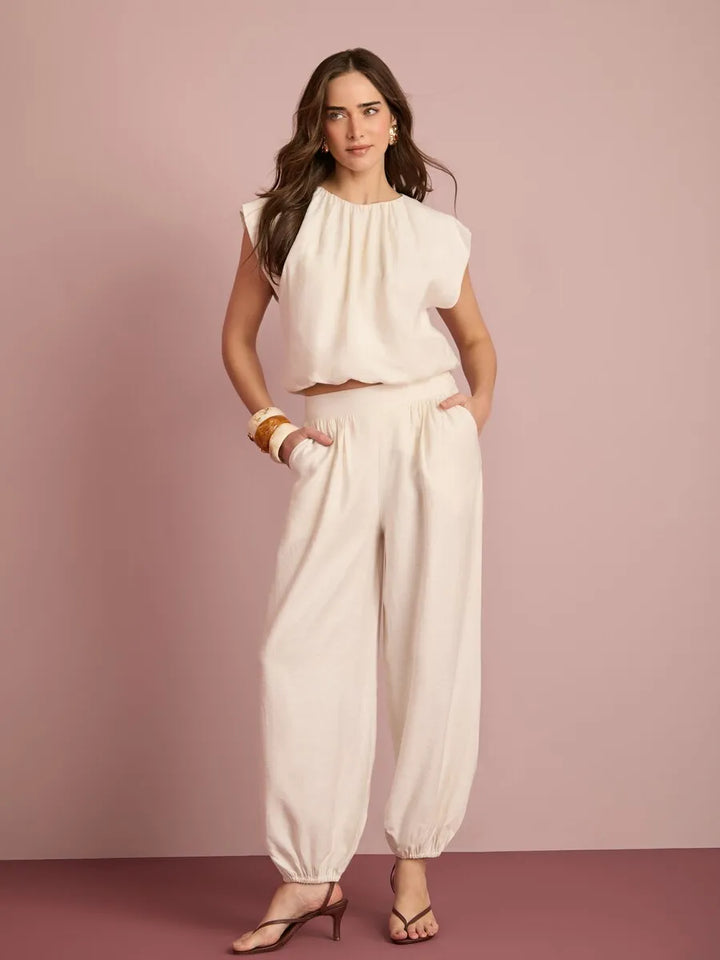 Heather Blouse + Pants Set