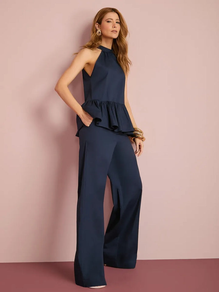 Conjunto Bata Peplum+Calça