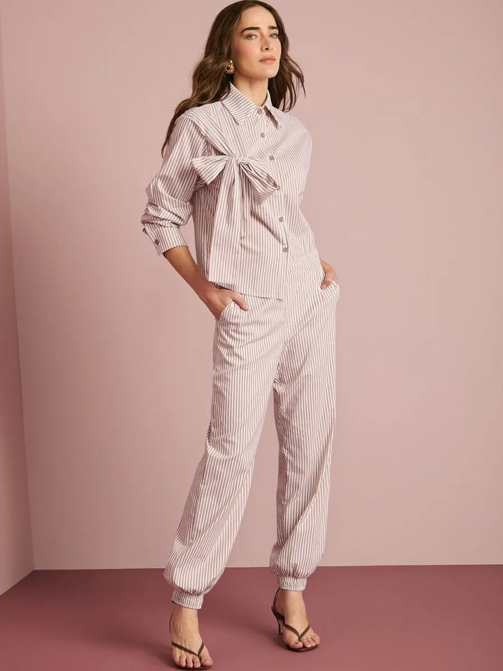 Conjunto Camisa Laço+Calça