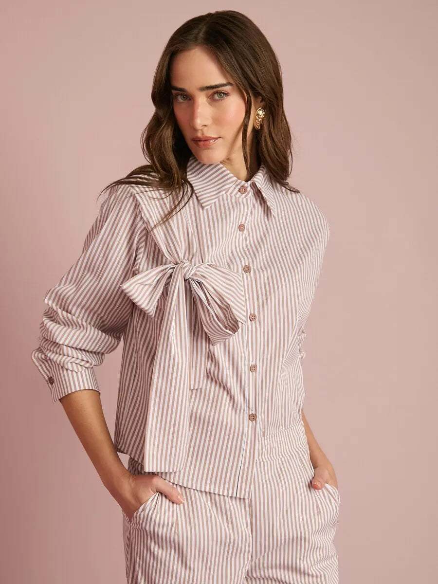 Conjunto Camisa Laço+Calça
