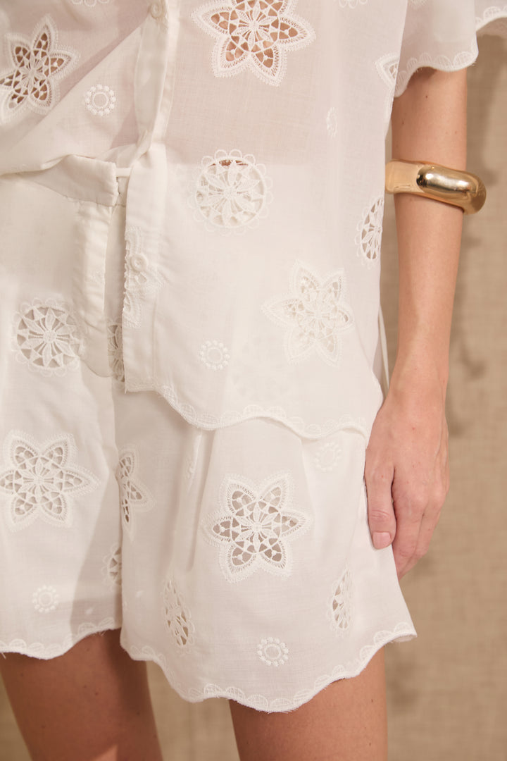 Laise Shirt+Shorts+Top Set