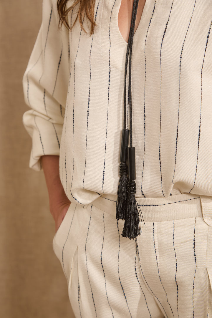 Striped Top+Pants Set