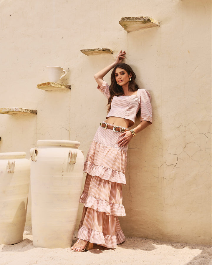 Anne Fernandes Blouse+Long Skirt Set