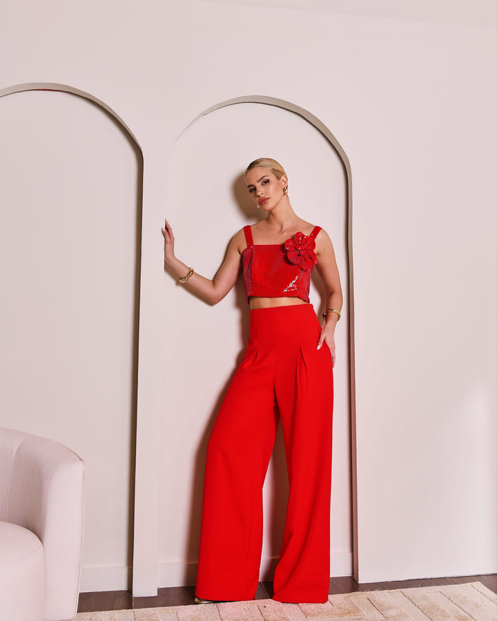 Anne Fernandes Pleated Tailored Trousers