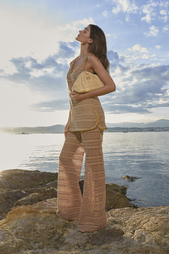 Anne Fernandes Embroidered Shirt+Pants Set