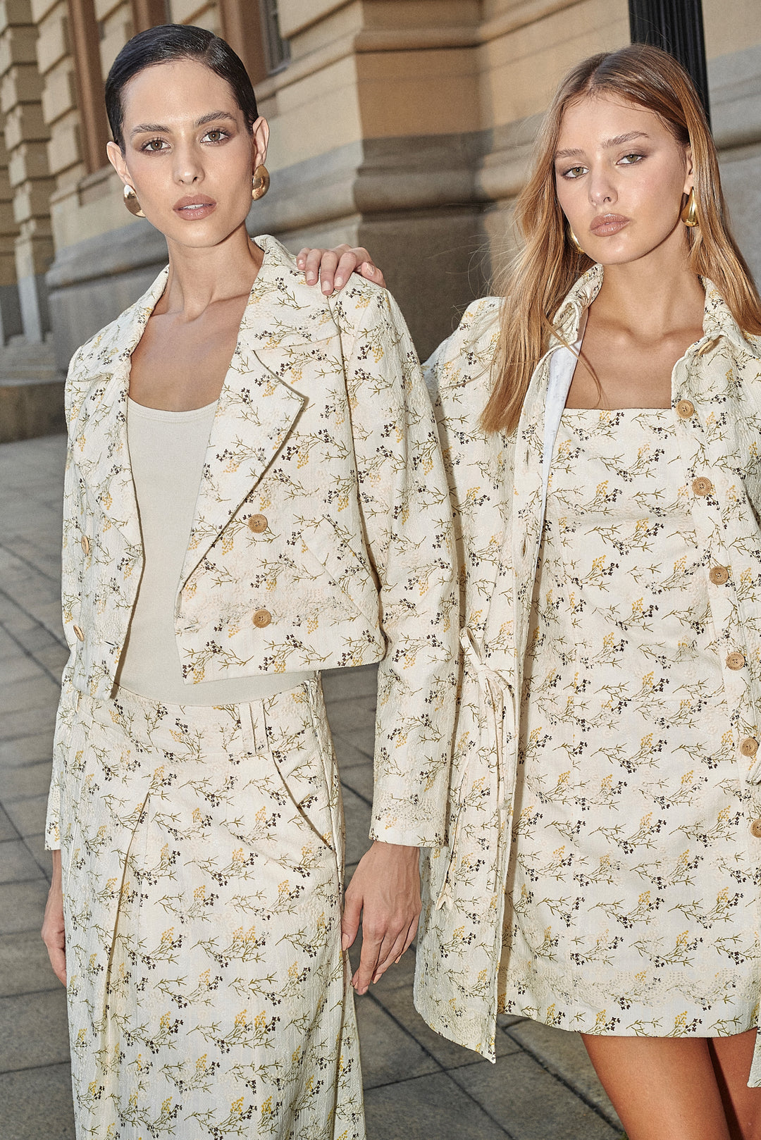 Anne Fernandes Jacket+Skirt Set