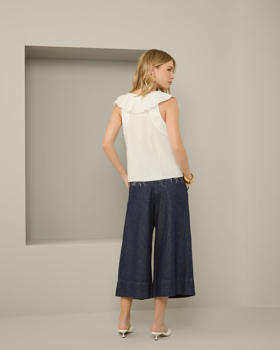 Anne Fernandes Bermuda Jeans