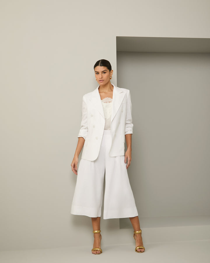 Linen Blazer+Shorts Set Anne Fernandes