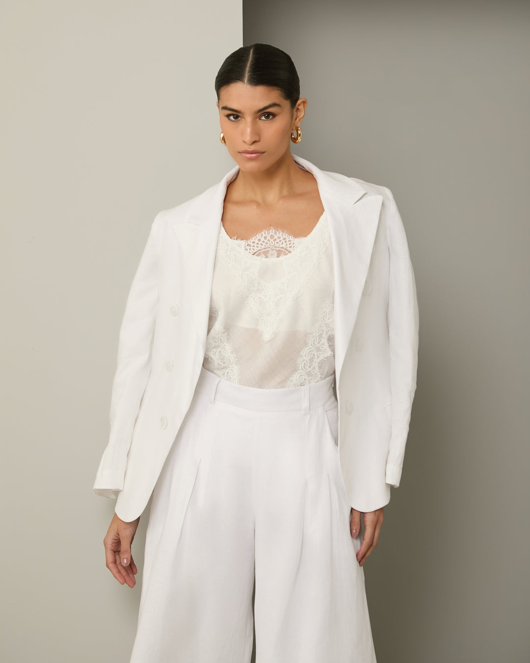 Linen Blazer+Shorts Set Anne Fernandes