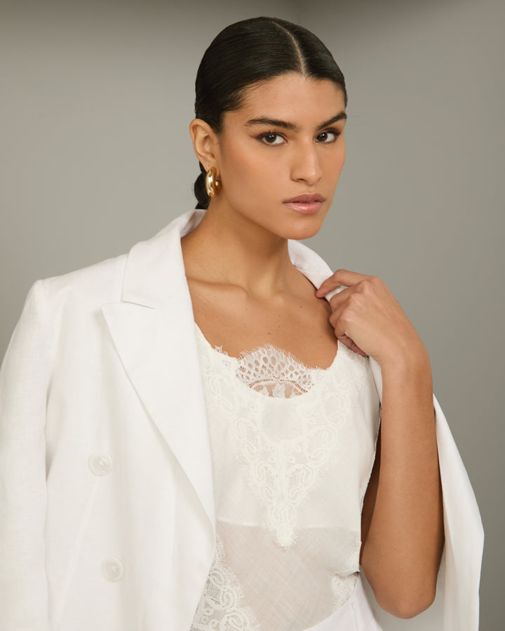 Linen Blazer+Shorts Set Anne Fernandes