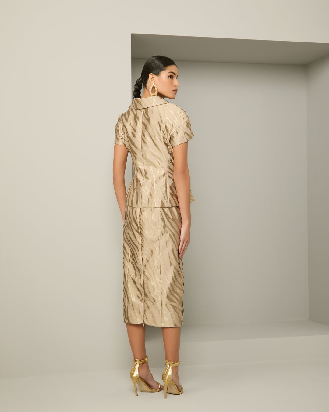 Anne Fernandes Top+Skirt+Jacket Set