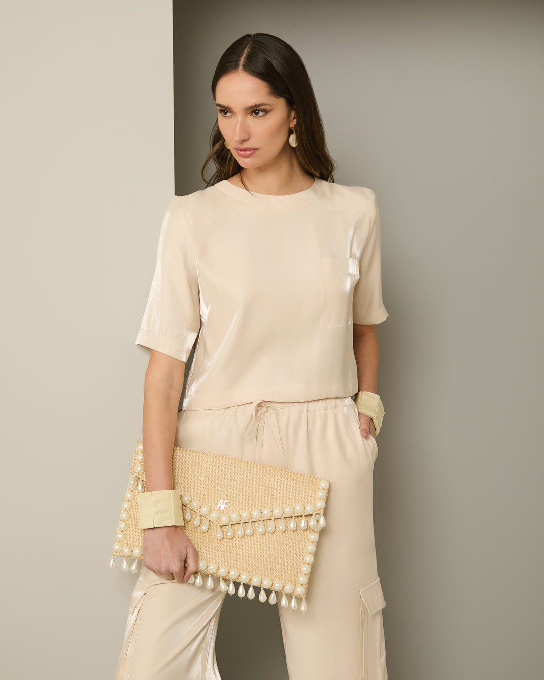 Anne Fernandes Blouse+Pants Set