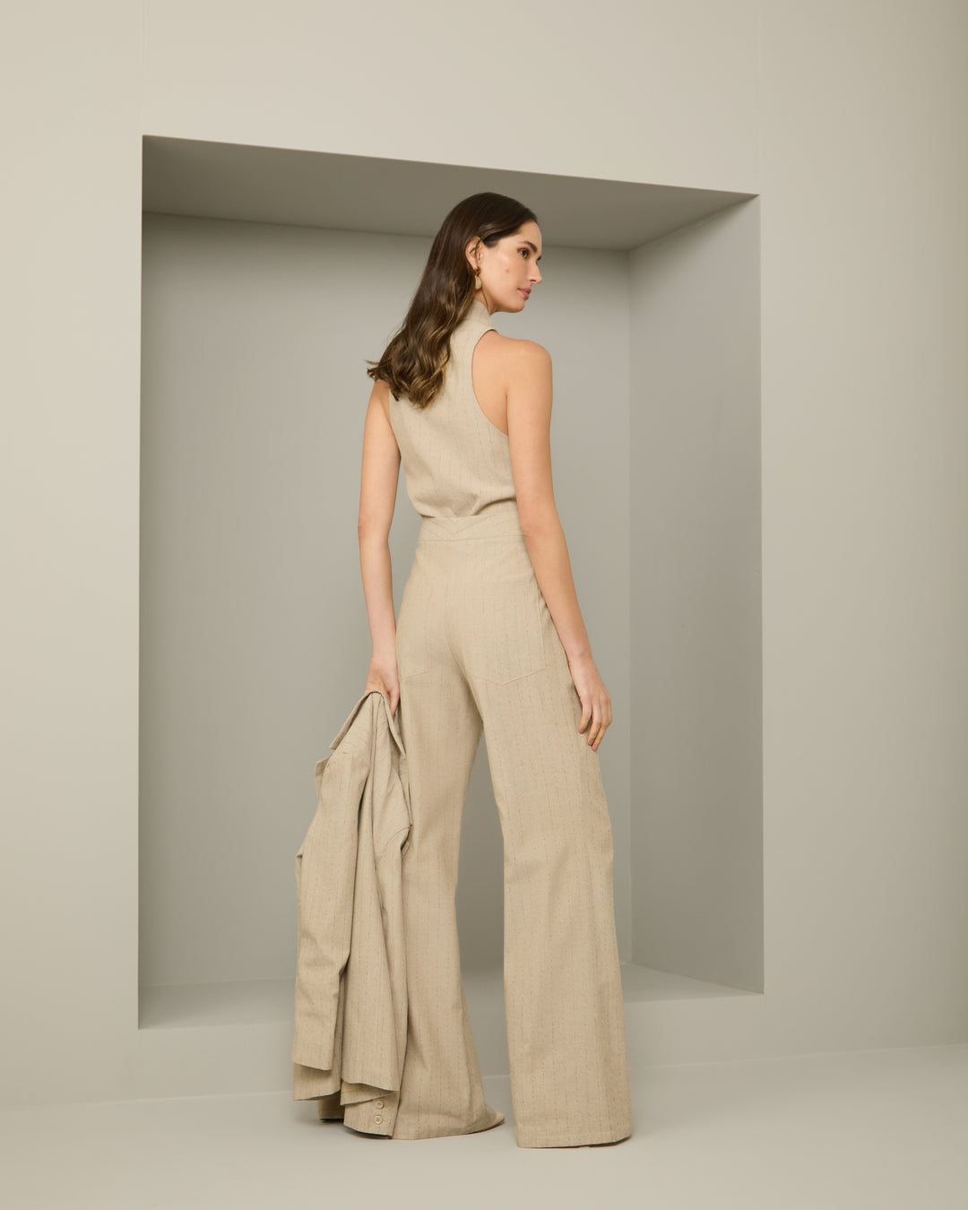 Anne Fernandes Blazer+Shirt+Pants Set