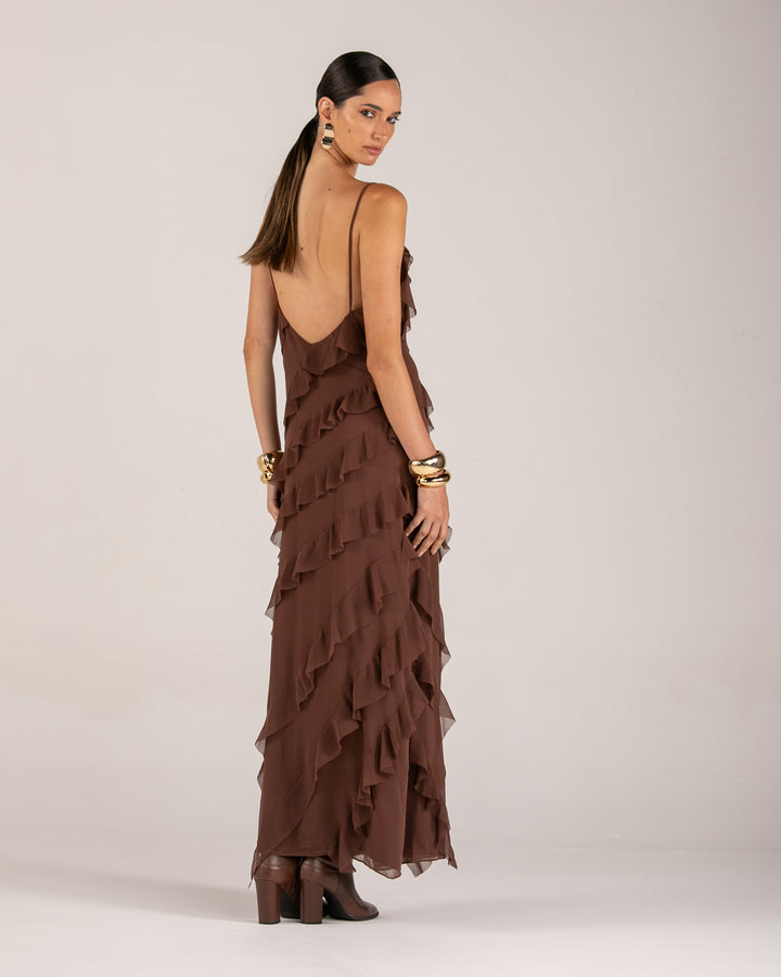 Long Ruffled Dress