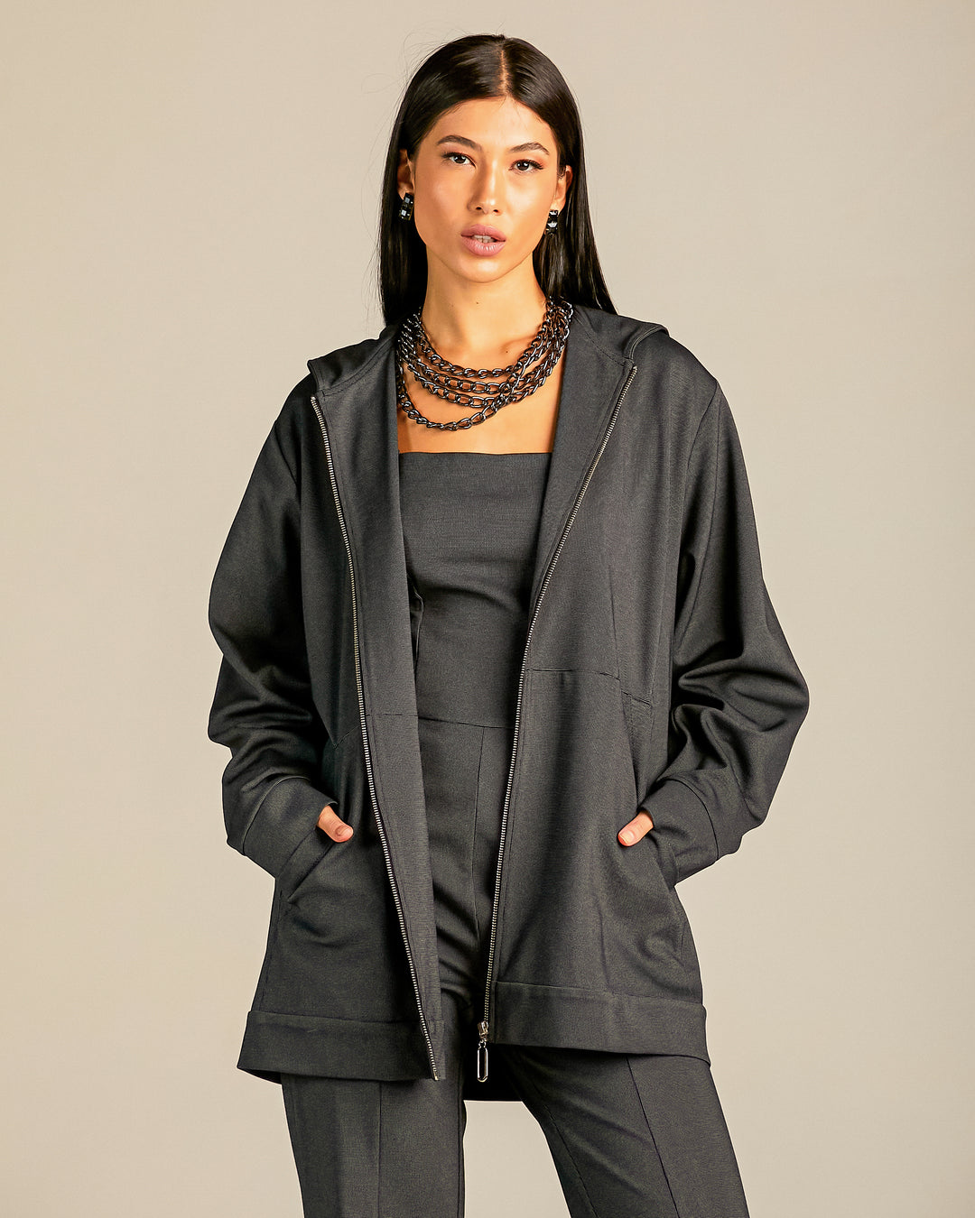 Anne Fernandes Jumpsuit+Jacket Set