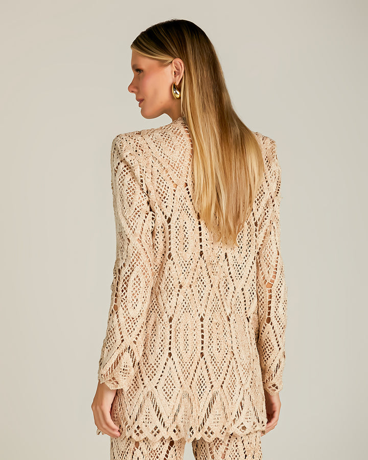 Anne Fernandes Cardigan+Blouse+Pants Set