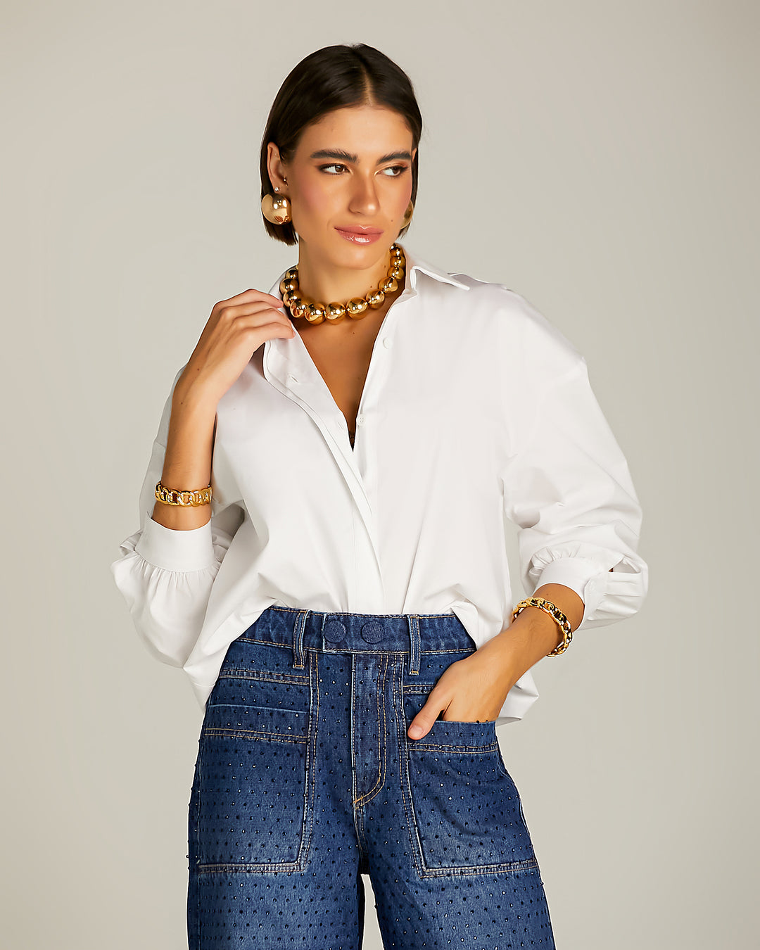 Anne Fernandes Crystals Trousers