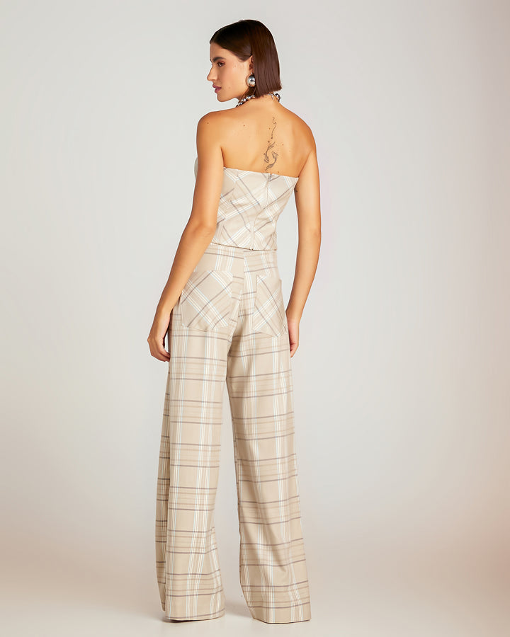 Anne Fernandes Jacket+Cropped Top+Pants Set
