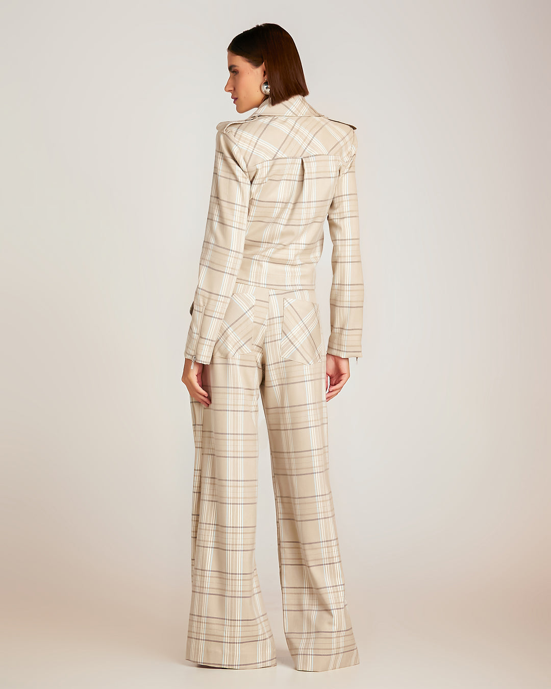 Anne Fernandes Jacket+Cropped Top+Pants Set