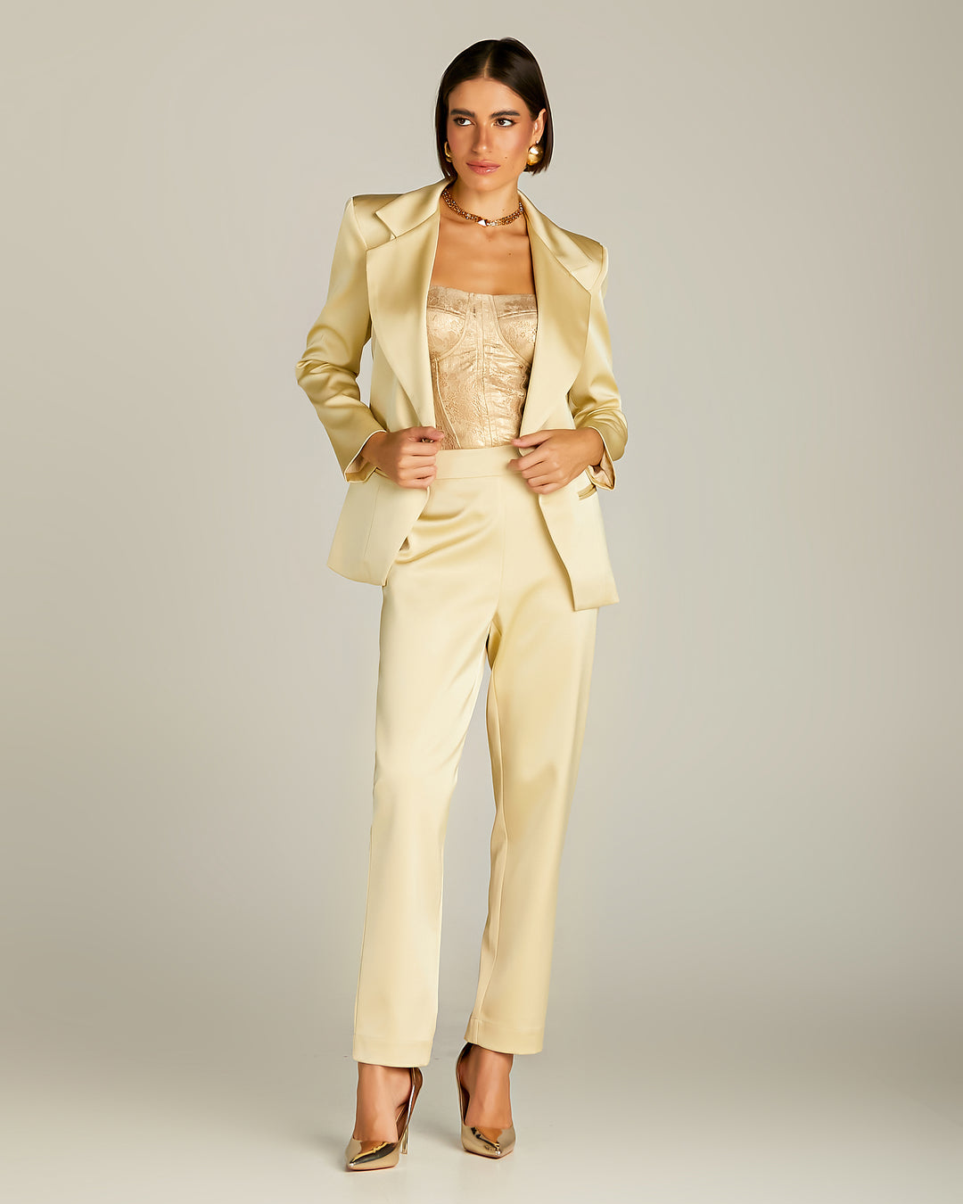 Anne Fernandes Blazer+Pants Set