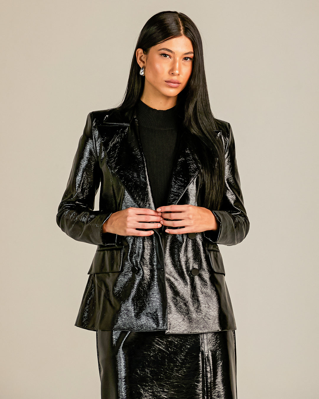 Anne Fernandes Vinyl Blazer