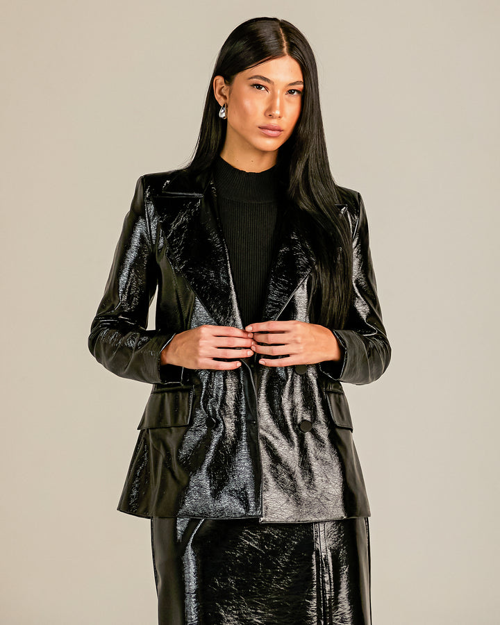 Anne Fernandes Vinyl Blazer