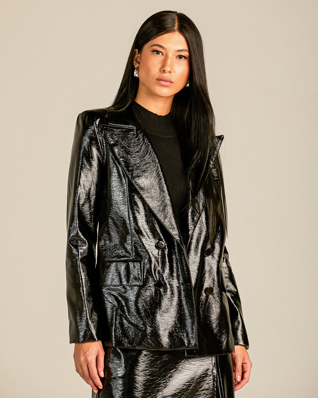 Anne Fernandes Vinyl Blazer