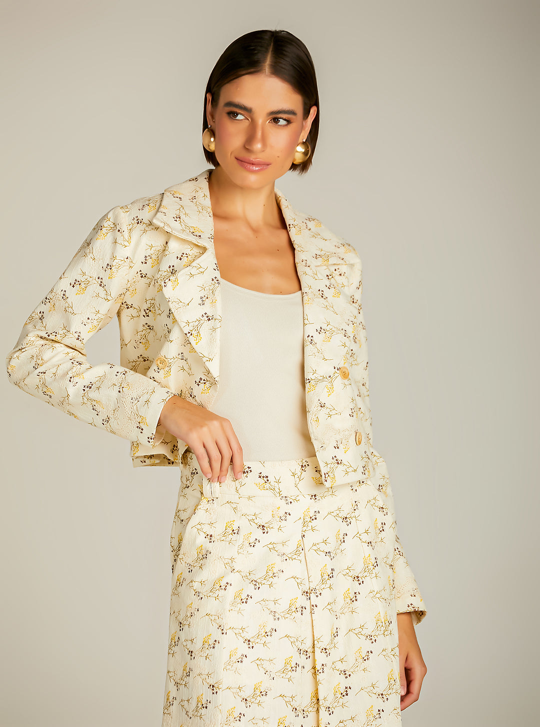 Anne Fernandes Jacket+Skirt Set